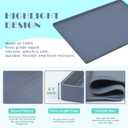 URMONA Waterproof Silicone Under Sink Mat 34'' x 19'' Shelf Liner for Kitchen and Bathroom, Cabinet and Counter Protector, Storage and Organizers, Litter Mat, Pet Cat Puppy Essentials(Black)