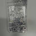 2 x 201pcs Locknuts Assortment Kit,M3 M4 M5 M6 M8 M10 M12 Metric Nylon Insert Lock Nuts Set,304 Stainless Steel Lock Nuts