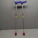 PEPE Mobility - Forearm Crutches for Kids (x2 Units), Colored, Adjustable, Pediatric Girls and Boys - Made in Europe