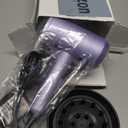 slopehill Professional Ionic Hair Dryer, Powerful 1800W Fast Drying Low Noise Blow Dryer with 2 Concentrator Nozzle 1 Diffuser Attachments for Home Salon Travel (Lavender)