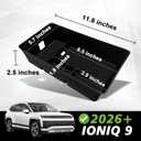 BestEvMod Center Console Organizer Compatible with Hyundai Ioniq 9 2026+ Interior Accessories Armrest Tray Storage Box ABS Material with PVC Trim
