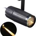 Lixada Pinspot Light 10W LED Spot Stage Lights Mini Beam Track Lighting Fixture for Family Party Home Decoration Bar Club Pub DJ Show Concert Wedding -Warm White