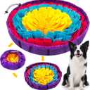 PETCARE Snuffle Mat for Dogs Adjustable Slow Feeder Bowl Interactive Enrichment Puzzle Toys for Small Medium Large Breed Dogs Cats Puppy Sniff Foraging Mats Mental Stimulation Treat Game, 19*19 inch