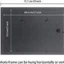 21x27 Picture Frame Black Solid Wood Poster Frame 17X23 with White Mat & Hanging Hardware Fits 21x27 or 17x23 photo frame (T23B2127W1723)