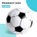 Shindel 27-Inch Giant Inflatable Soccer Ball - Soccer Themed Party Decor & Beach Pool Games, Heavy-Duty Without BPA Vinyl Ball for Outdoor Sports, Backyard, Lake & Birthday Activities