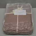 EVERGRACEHOME Cotton Coverlet Set Full Queen Size 3 Pieces, Lightweight Soft Ribbed Matelass Bedspread Quilt Set, Cozy Oversized Quilted Bedding Set with 2 Pillow Shams for All Seasons, Mocha Brown | Ribbed Matelass, Cotton Shell, Soft, Lightweight, Oversized, Oeko-Tex Certified