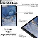 Fxojyvo 17x24 Picture Frame, Black Frame for 17 x 24 Inch Picture Poster Photo, Light Weight and High Transparent 17 by 24 Frame for Wall - 1 Pack/Black/17 x24 (Frame Warped)