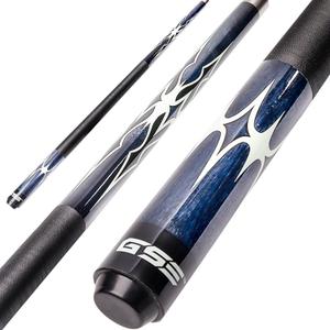 GSE Games & Sports Expert 58" 2-Piece Canadian Maple Hardwood Billiard Pool Cue Sticks for Men/Women, House or Commercial/Bar Use (Several Colors, Weight, 19oz)