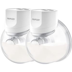 Momcozy Portable Pump S12 Pro for Breastfeeding, 24mm, 2 Count, Crystal White