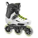 Rollerblade Lightning 110 Inline Skates for Men, Urban Inline Skates, White/Black, 45.5/46