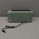 bella 2 Slice Slim Toaster, Fits-anywhere Kitchenware, 6 Setting Shade Control with Reheat & Cancel Buttons, Fits Sourdough, 10 Long Slot, Anti Jam & Auto Shutoff, 900 Watt, Seaglass