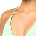 BOSS Women's Classic Triangle String Bikini Top (Green, S)