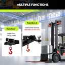 Heavy Duty Forklift Lifting Hook with Trailer Hitch