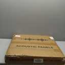 Upick Acoustic Wood Wall Panels - 4 Pack 24"x24" Sound-Absorbing Slat Wood Panels, MDF Panels for Home, Studio, Office (Oak)