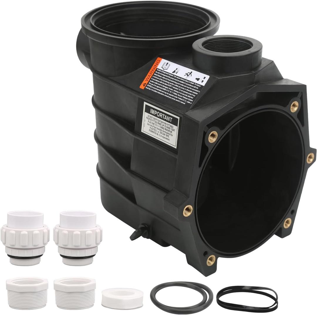 SPX3120AAZ Threaded Style Pump Housing and Strainer with Drain Plugs Compatible with Hayward Super II Pump SP3000/SP3000X Series Models 2-Inch by 2-Inch