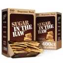 Sugar In The Raw Granulated Turbinado Cane Sugar On The Go Packets, No Erythritol, Pure Natural Sweetener, Hot & Cold Drinks, Coffee, Baking, Vegan, Gluten-Free, Non-GMO, 200 Count Packets (2-Pack) BBD: June 8, 2031