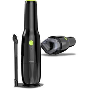 Slim Cordless Handheld Vacuum Cleaner, Mini Portable Car Vac Ultra-Lightweight at 1.2 Pounds with Powerful Suction for Vehicle Interior, Pet Hair, Carpet, Sofa, Desk, Keyboard (Black)