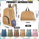 48 Pack Neutral 17 Inch Foldable Backpacks in Bulk