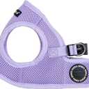 Puppia Soft Vest Dog Harness Step-in Padded Mesh No Choke No Pull Comfortable Walking Running Training for Small Medium Large Dogs, Violet, Medium