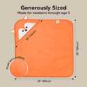 KeaBabies Hooded Baby Towel for Newborn - Viscose Derived from Bamboo Large Baby Bath Towels with Hood for Boys, Girls, Toddler, Extra Absorbent & Soft Newborn Bath Essentials (Fox, Regular)