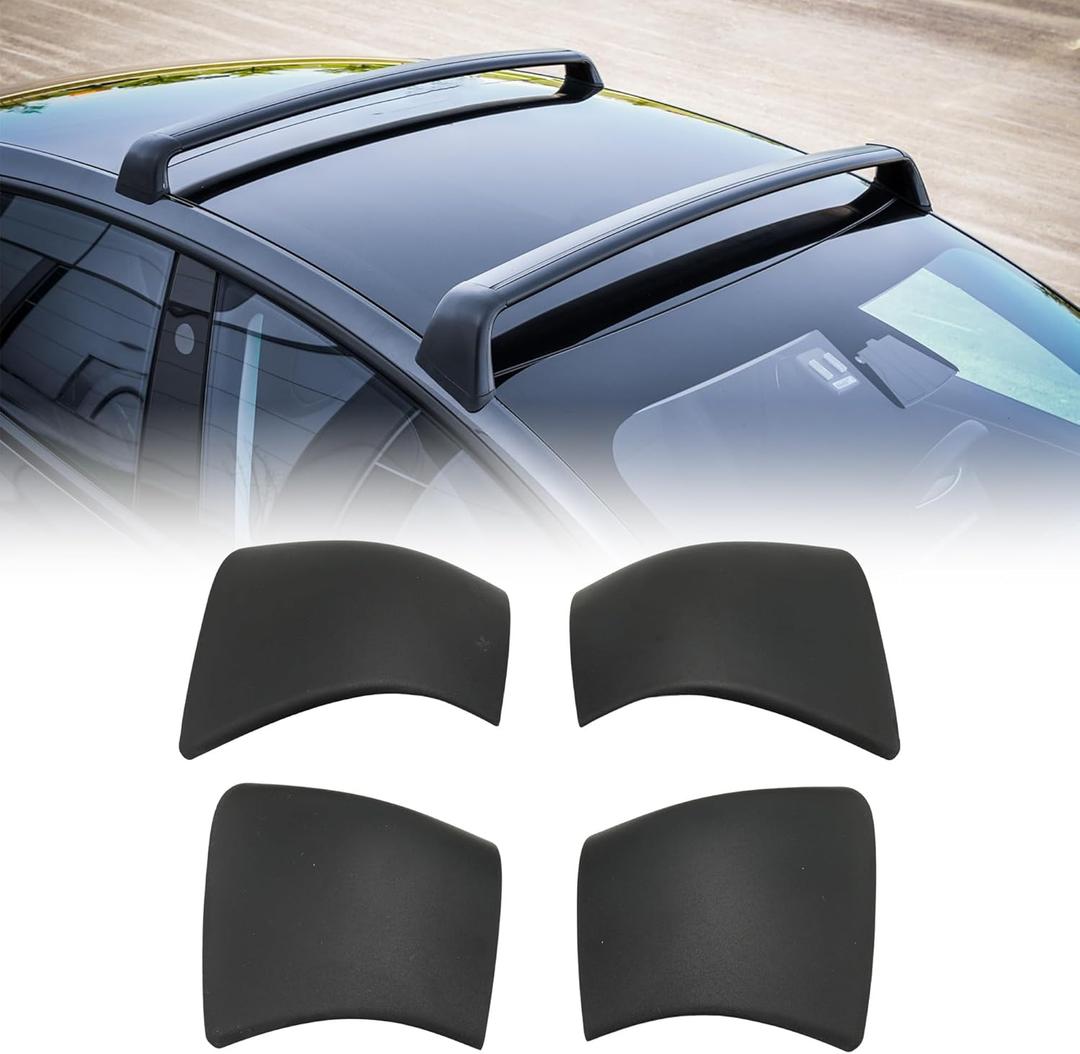 The 4PCS Model Y Roof Rack Cover Rail End Shell for 2020-2023 Tesla Model Y Roof Rack Luggage Cross Bar Covers Replaces 1518243-00-B,1518242-00-B,1518249-00-B,1518250-00-B