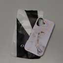 Compatible with iPhone 17 Case, Hybrid Hard Shell + Silicone Protective Cover -Resistant Protective Case Shockproof for iPhone 17 (6.3 inch) (White Golden Marble)