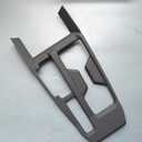 ZiWen Interior Trims Gear Shift Panel Center Console Cup Holder Cover Frame Accessories for Honda Accord 2023 2024 2025 (Black Leather)