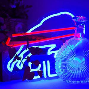 Buffalo Football Neon Signs for Wall Decor Neon Lights for Business Led Signs Suitable for Man Cave Restaurant Office Bar Pub Led Art 5V Power Adapter