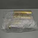 Nervure 240PCS Gold Plastic Cups - 9Oz Gold Rimmed Plastic Cups - Heavy Duty Disposable Clear Cup with Gold Rim Perfect for Weddings, Receptions & Parties