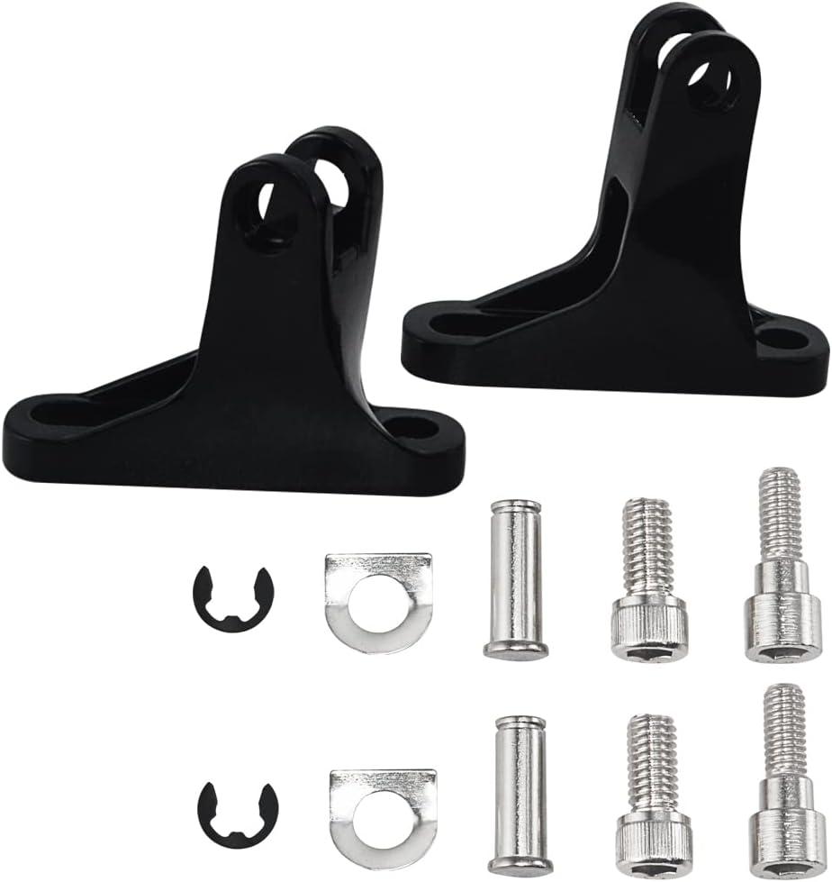 WOWTK Rear Passenger Mini Footboard Mount Fit for Harley Touring Models 1993-2024 Road King FLHR Road Glide FLTRX Street Glide FLHX Electra Glide FLHT,Black