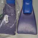 Sporti Adult-Kids Swim Fins for Pool Lap Swimming - Long Floating Fins for Swimming & Snorkeling - Swim Flippers for Training (Youth 3-4 / W 5, Purple-Blue)