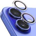 MOCOLL Camera Lens Protector for iPhone 16/16 Plus, Anti Reflection,9H Ultra-tough HD Tempered Glass, Clear Individual Scratch Resistant Camera Cover