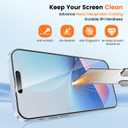Unbreak 9H Glass for iPhone 15 pro Screen Protector [Auto-Dust Removal, Bubble Free] 1:1 Full-Coverage Tempered Glass Ultra HD Clear, Case Friendly, 2-Pack