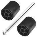 2 Pack Deck Roller with Shaft Rod Compatible with John-Deere M113955 M41644 M111134 210-303 13279 GT GX LX, Fits LX172 LX188 FH580V FD501V 335DX744 44Q977 44Q97