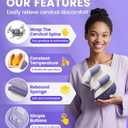 Shoulder and Neck Heating Massage Pillow, Electric Neck Massager with Heat, 3 Modes & Adjustable Strength, Deep Tissue Cervical Massager for Neck Shoulder Pain Relief, White Purple