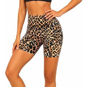 High Waisted Workout Biker Shorts for Women-5" Tummy Control Athletic Running Gym Yoga Spandex Shorts, XL