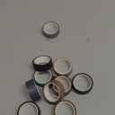 Grid Washi Tape Set 10 Rolls Plaid Decorative Tapes for Journals, Planners, Scrapbooking, Gift Wrapping, DIY Crafts (Fog City)