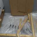 Sakugi Clothes Rack - Clothing Rack with Storage Mesh Shelf & Casters, Heavy-Duty Metal Clothing Rack for Hanging Clothes, Dresses, Coats, Large Load Capacity, Easy Assembly, Gold, 28.0"x16.9"x59.0"