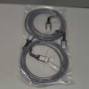 10K 8K HDMI 2.1 Cable 2-Pack 6.6FT, Highwings Certified 48Gbps Ultra High Speed Slim HDMI Cord,Support 4K@120Hz 8K@60Hz, HDCP 2.2&2.3, Dynamic HDR,eARC,DTS:X, Compatible with Roku TV/HDTV/PS5/Blu-ray (Grey)