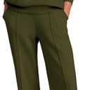 PRETTYGARDEN Women Fall 2 Piece Outfits Sweatsuits Quarter Button Long Sleeve Sweatshirt Wide Leg Pants Tracksuit Lounge Sets (X-Large, Army Green)