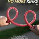 QC Installed Pressure Washer Hose 100 ft, 4200 PSI Flexible & Kink-Resistant, Steel-Braided & Durable, Power Washer Hose with 3/8" 360 Swivel Quick Connect, Hot/Cold Water Compatible, Red