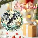 2 x Christmas Ornaments, Dragon Ornament, Christmas Tree Ornaments, Xmas Decorations, Holiday Decorations, Gifts for Dragon Lovers, Holiday Party Gifts, and Xmas Gift Ideas