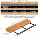 2pcs Floating Shelf Hardware Heavy Duty Hidden Shelf Brackets Support,Wall Mounting Invisible Floating Shelves Bracket with Jig (28" x 6" x 1.5")