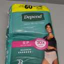 Depend Fresh Protection Adult Diapers, Incontinence & Postpartum Bladder Leak Underwear for Women, Disposable, Maximum, Small, Blush, 32 Count