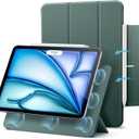ESR for iPad Air 11 Inch Case M4/M3/M2 (2026/2025/2024), iPad Air 5th/4th Gen (2022/2020), Powerful Magnetic Attachment, Slim Trifold Stand Case, Auto Wake/Sleep, Durable Protection, Forest Green