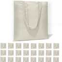 HECTOLIFE 6 I 12 I 24 I 48 Pack Canvas Tote Bags,Reusable Blank Canvas for Shopping Bags,Grocery Bags,DIY Gift Bags