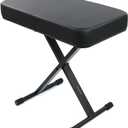 X-Style Adjustable Piano Bench Stool for Keyboard  Portable Padded Seat, Heavy Duty Keyboard Chair for Adults/Kids, 20.9"/22.6"/24" 4/25.2" Height, (Black)