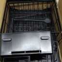 7 code Large Dish Drying Rack for Kitchen Counter, Detachable Large Capacity Dish Drainer Organizer, 2-Tier Dish Racks with Utensil Holder, Black