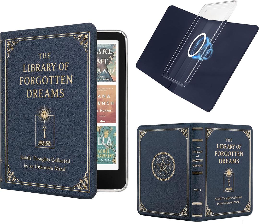 Magnetic Detachable Book Cover Case for 6.8" Kindle Paperwhite (11th Generation-2021) and Kindle Paperwhite Signature Edition, Slim PU Leather Case with Auto Wake/Sleep (Magic)