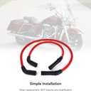 Spark Plug Wires Compatible with Harley H-D FLT FLHT FLHR FLTR 2009-2015, Thickness 10mm, Red Color
